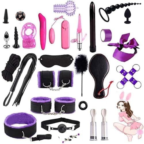 BDSM Sex Bondage Restraints Kit Set Toys Sex Accessories Furniture Stuff for Adults Couples Things Kinky Bedroom Bed Restraints Bed Queen Size Bed Rope Sweater HZK28