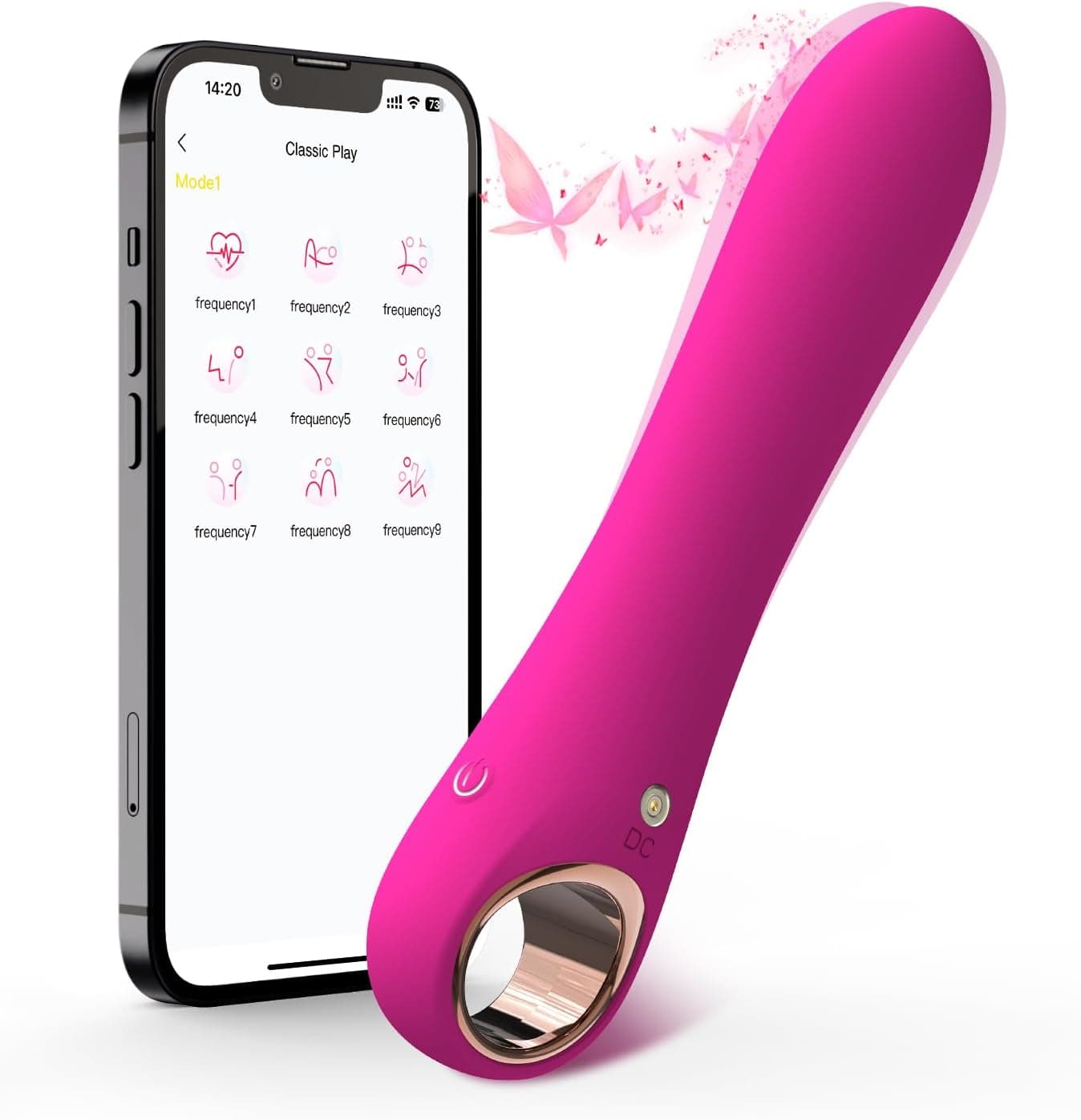 Adult Sex Toys Dildo - APP Control G Spot Dildos Vibrator for Woman, Clitoral Stimulator with 10 Vibration Modes, Adult Toys for Women and Couples(APP Pink) APP-Pink