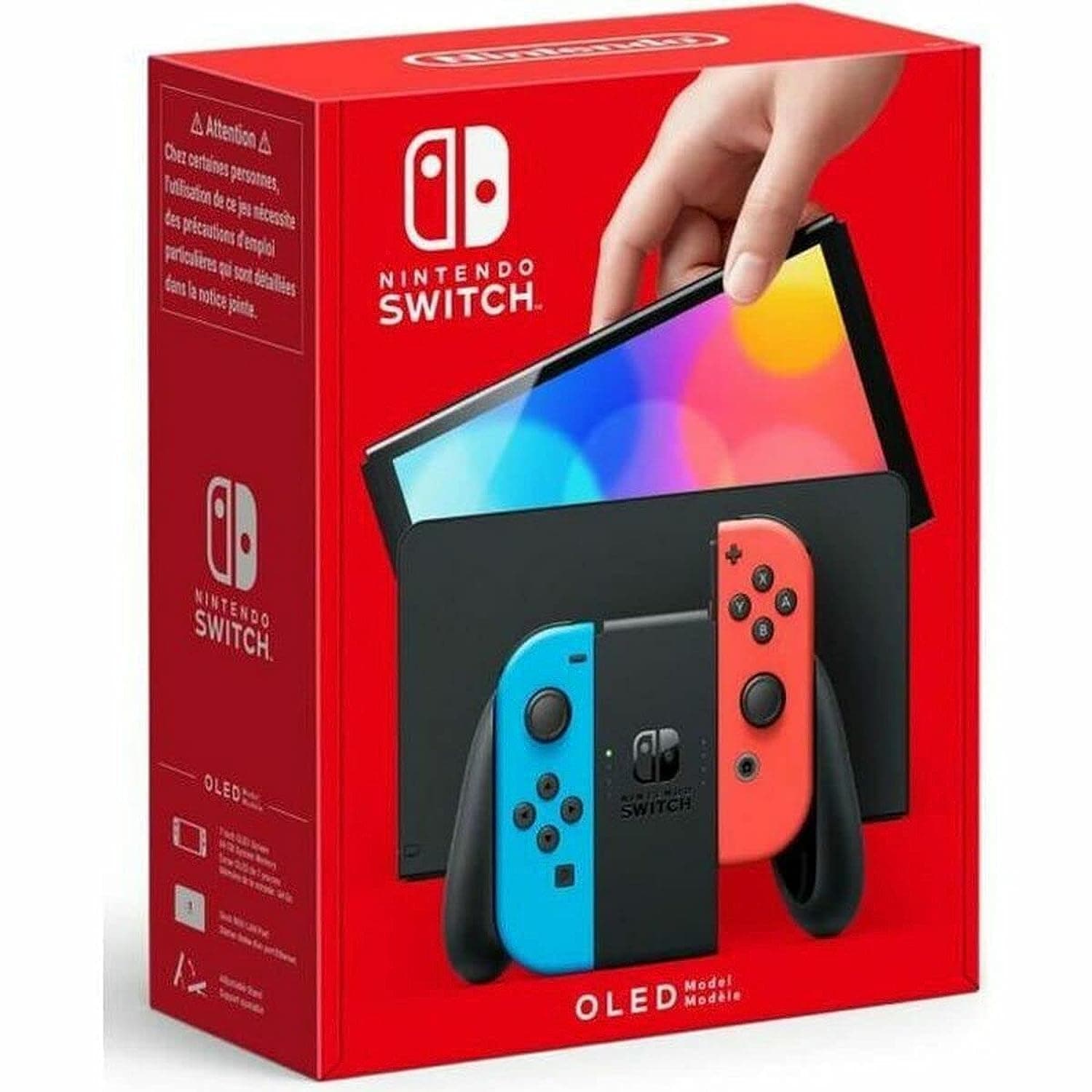 Nintendo Switch – OLED Model w/ Neon Red & Neon Blue Joy-Con Neon Blue and Red: Neon Blue and Red