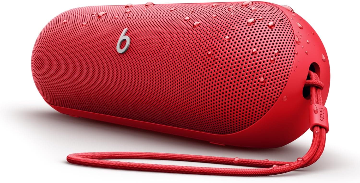 Beats Pill - Portable Bluetooth Speaker - Up to 24H Battery Life, Water Resistant, Bluetooth, Apple & Android Compatible, Seriously Loud Sound for Home, Outdoor and Travel – Statement Red Statement Red Pill Without AppleCare+