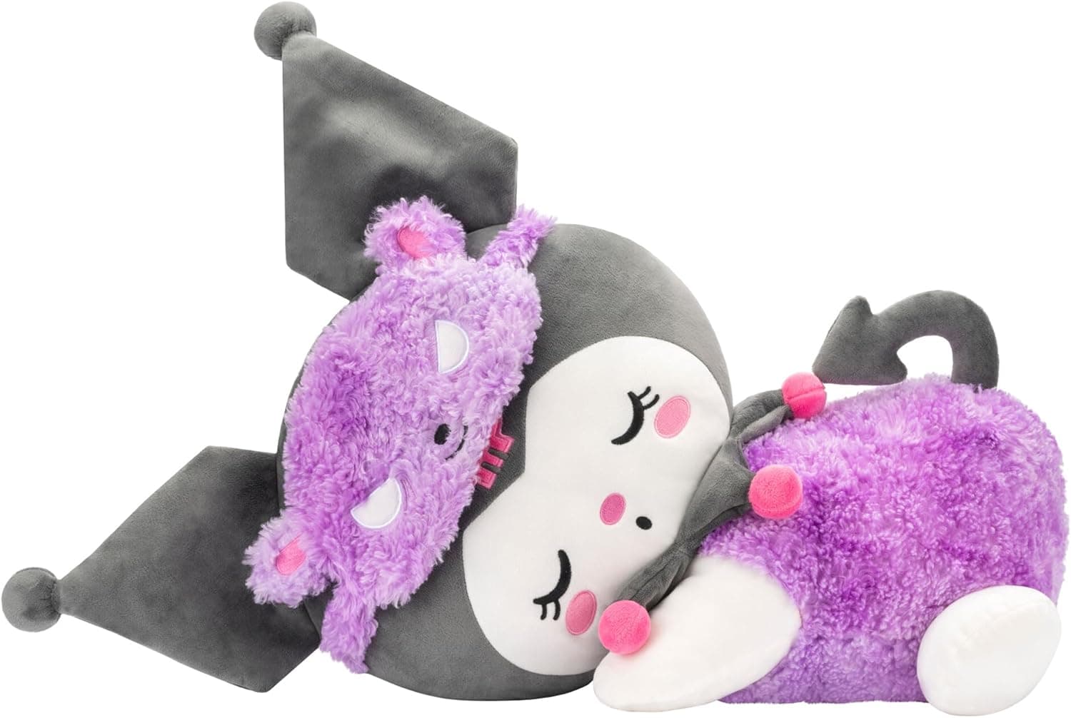 Hello Kitty and Friends - Kuromi 18-inch Sleeping Plush Purple Kuromi