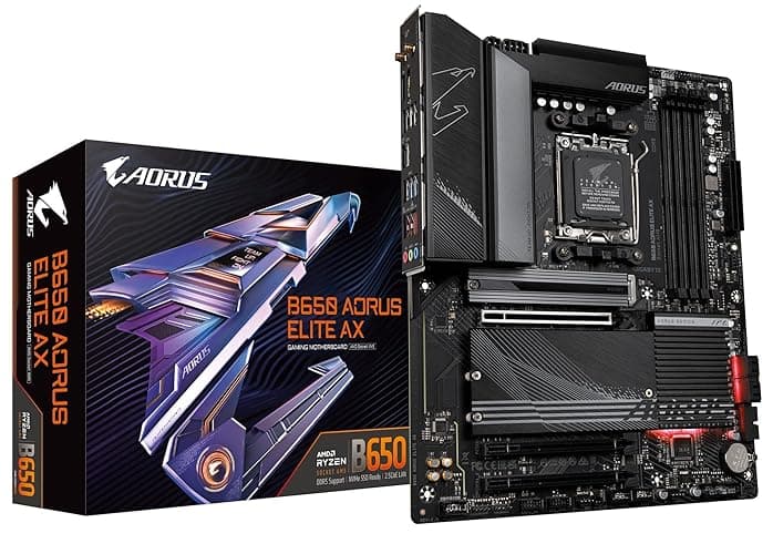 GIGABYTE B650 AORUS Elite AX AMD B650 ATX Motherboard with DDR5, PCIe 5.0, WiFi 6E, 5-Year Warranty