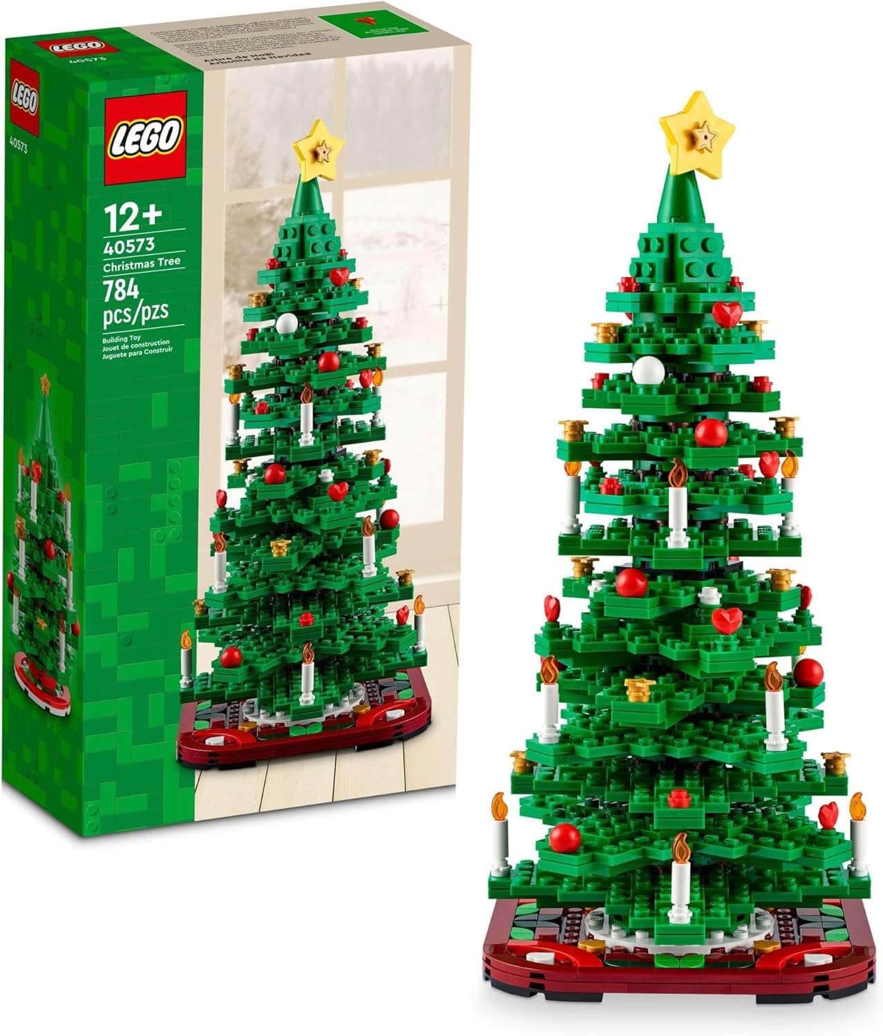 LEGO Christmas Tree - Building Toys for Kids, Boys & Girls, Ages 12+ - Mini Christmas Tree Decorations for Tabletop & Home - Gifts for Boys & Girls - 40573