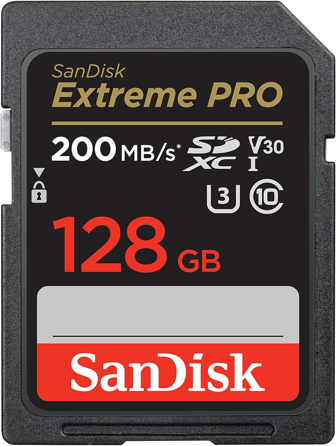 SanDisk 128GB Extreme PRO SDXC UHS-I Memory Card - C10, U3, V30, 4K UHD, SD Card - SDSDXXD-128G-GN4IN 128GB Memory Card Only