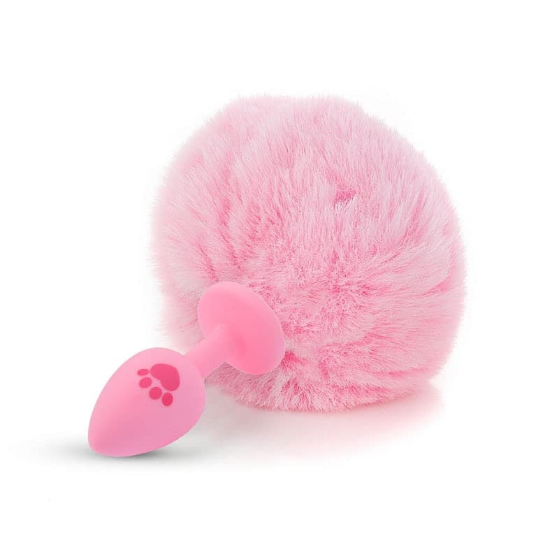 Anal Plug Fox Tail, 16 inch Pink Fluffy Tail Cat Claw Butt Plug Silicone Anal Sex Toy Cute Sexy Cosplay Erotic Role Play Game Anus Toy for Adults Female Women Men Couples: S