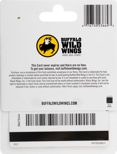 Buffalo Wild Wings Gift Card - Image 3