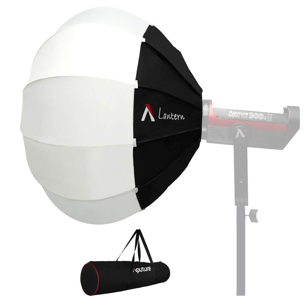 Aputure Lantern Softbox Soft Light Modifier,26inch, Quick-Setup Quick-Folding Aputure Space Light Upgraded for Aputure 300D Mark II 120D 120T 120D Mark II 300X and Other Bowens Mount Light - Image 1