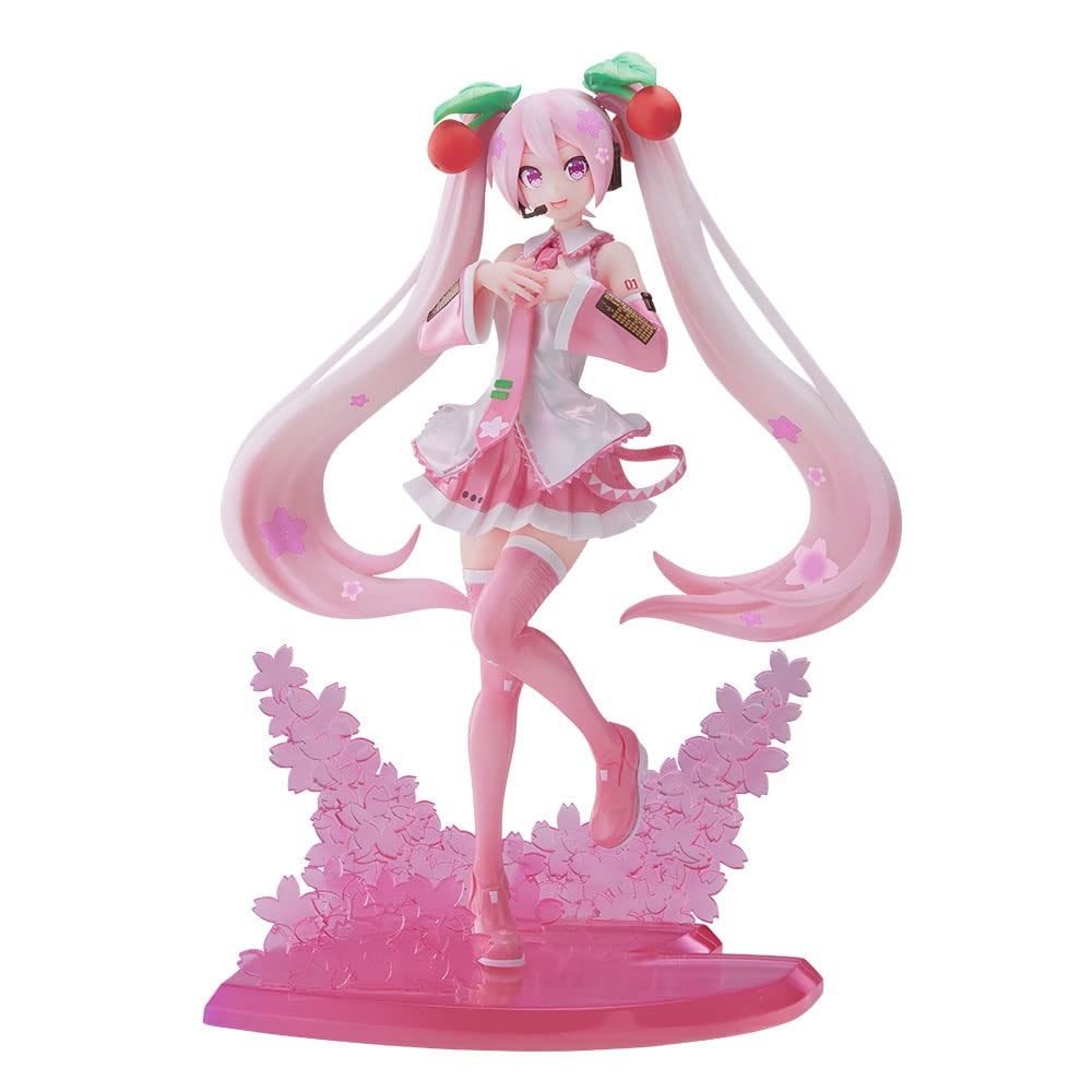 SEGA Goods Hatsune Miku - Sakura Miku 2023 - Statuette Luminasta 21cm: One Size Pink,white