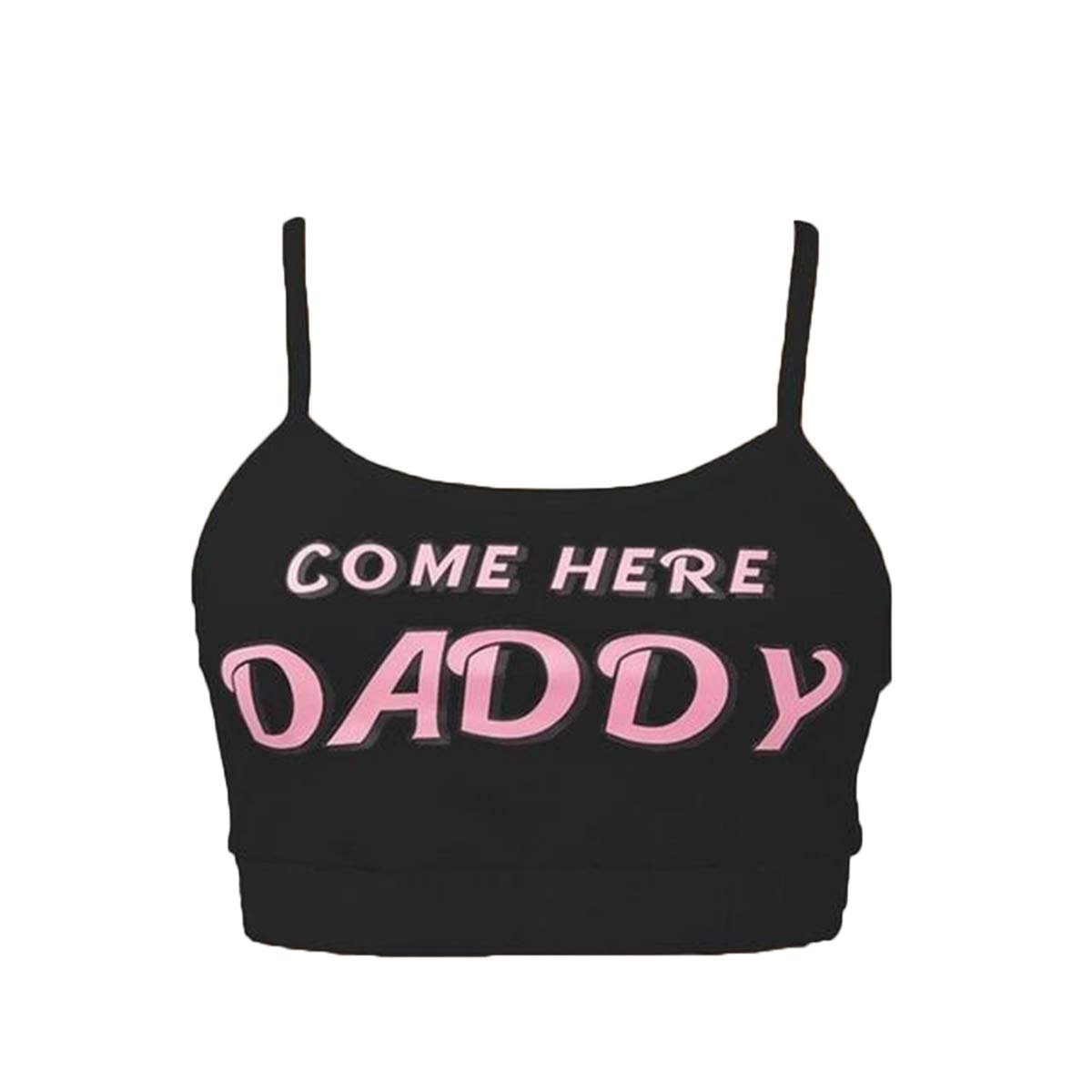 Multitrust Sexy Women Come Here Daddy Please Strappy Lingerie Set 2PCS Slutty Underwear Tank Tops and Panty Pajamas Sleepwear - Image 5