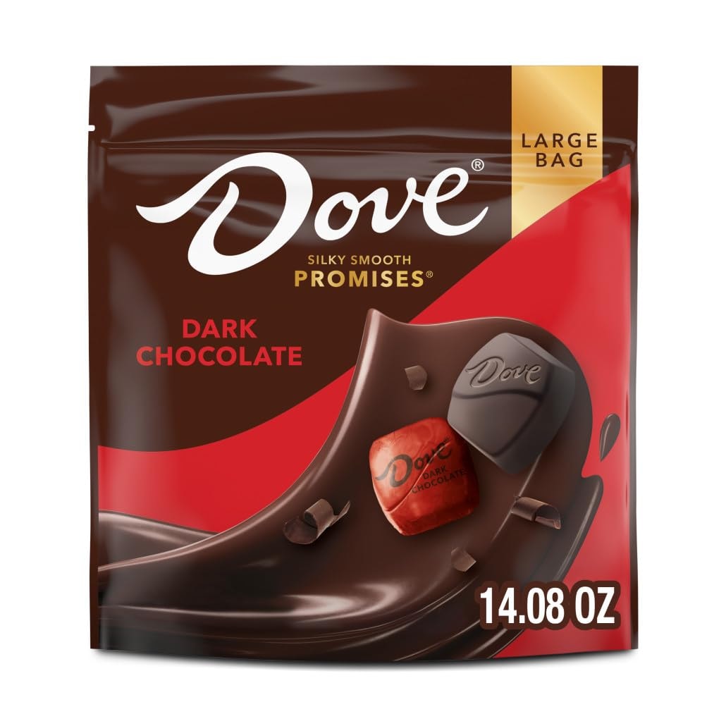 DOVE PROMISES  Large Bag Individually Foil Wrapped Easter Basket Easter Egg Stuffers Easter Candy, 14.08 oz Bag - Image 1