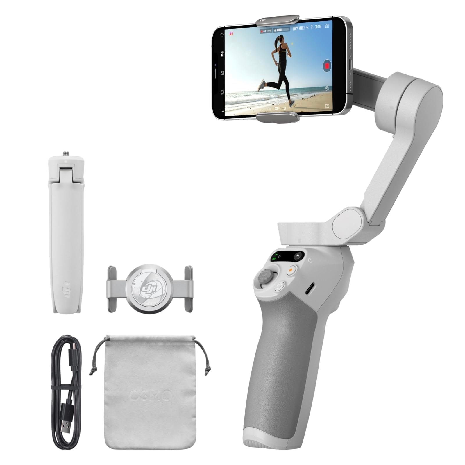 DJI Osmo Mobile SE, 3-Axis Phone Gimbal, Portable and Foldable, Gimbal Stabilizer for iphone, Andriod, ShotGuides, ActiveTrack 6.0, Vlogging Stabilizer for Youtube, TikTok, Travel - Image 1