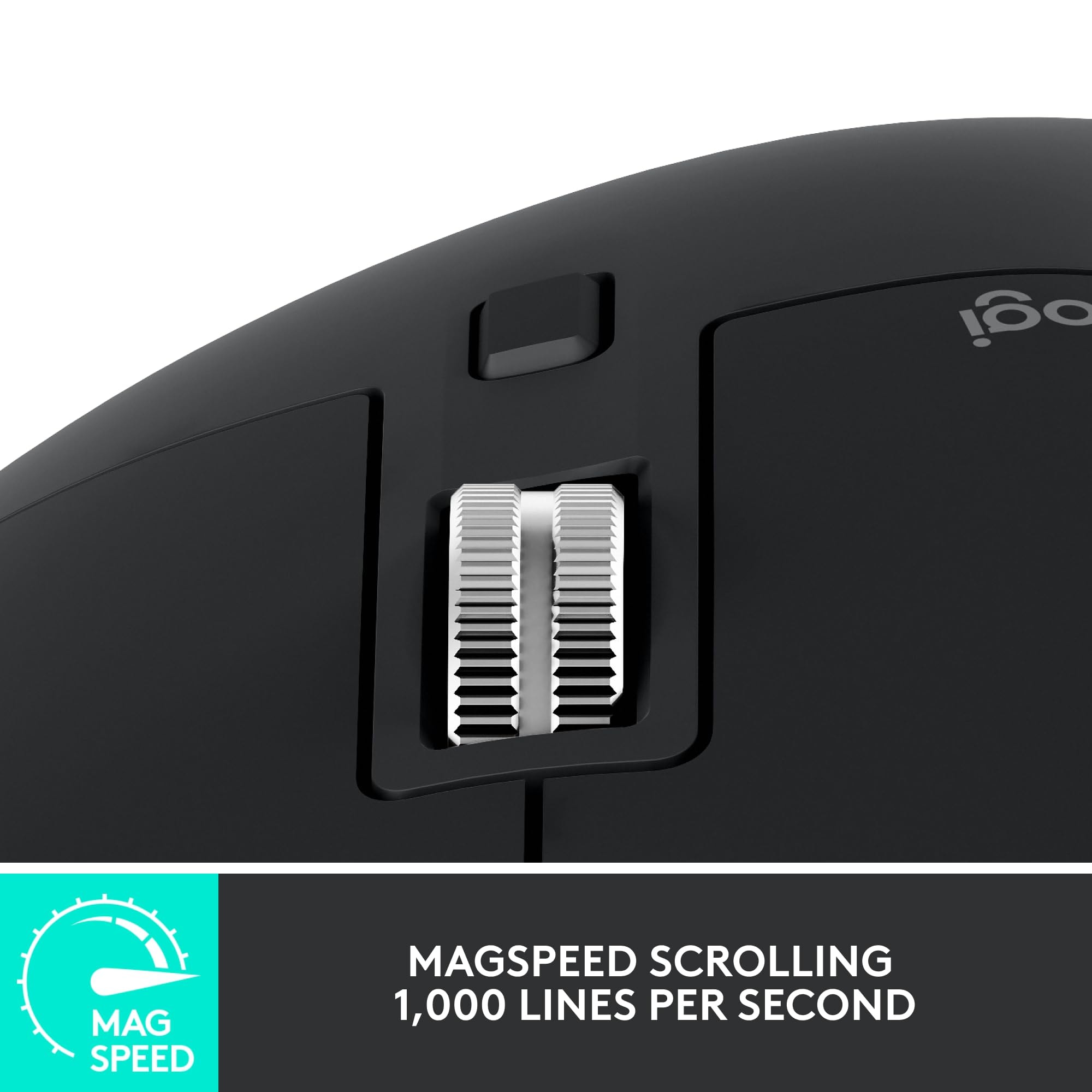 Logitech MX Master 3S - Wireless Performance Mouse with Ultra-fast Scrolling, Ergo, 8K DPI, Track on Glass, Quiet Clicks, USB-C, Bluetooth, Windows, Linux, Chrome - Graphite - Image 5