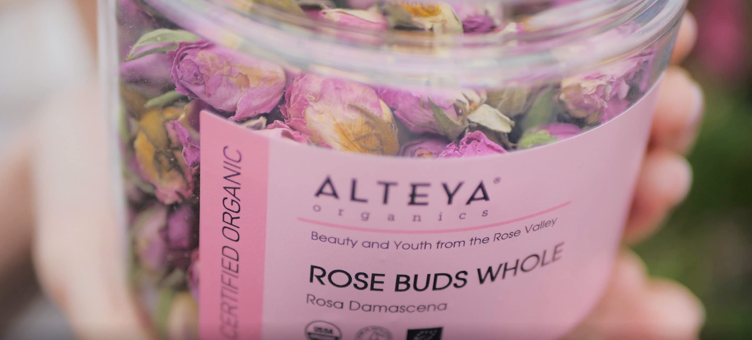 Alteya Organics Rose Bud Tea USDA Certified Organic Herbal Tea 2.82 Oz/80 gr Rosa Damascena - Image 5