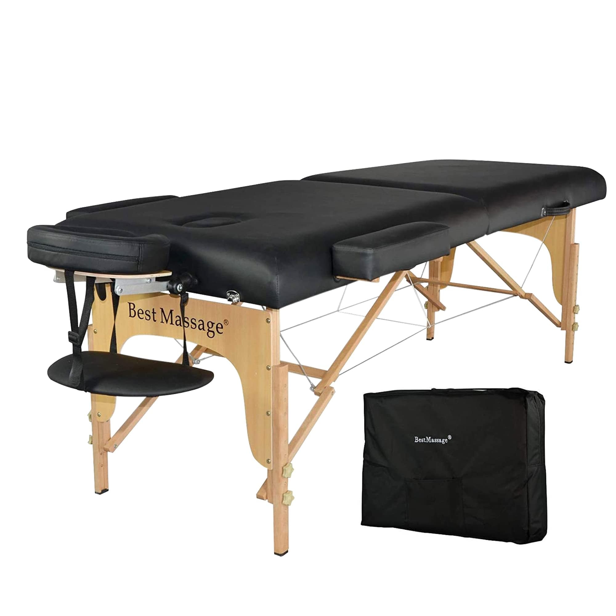 BestMassage Massage Bed Portable Massage Table 24 inche Wide Lash Bed Heigh Adjustable 2 Folding Spa Table with Non-Woven Bag for Spa Footmassage Facial CareSpa Tattoo: Massage Table Portable Massage Bed Spa Bed 88”L 35”W Height Adjustable 2 Fold Portable 2.5 Inch Sponge Pad Massage Table Bed Facial Cradle Salon Tattoo Bed with Carry Case