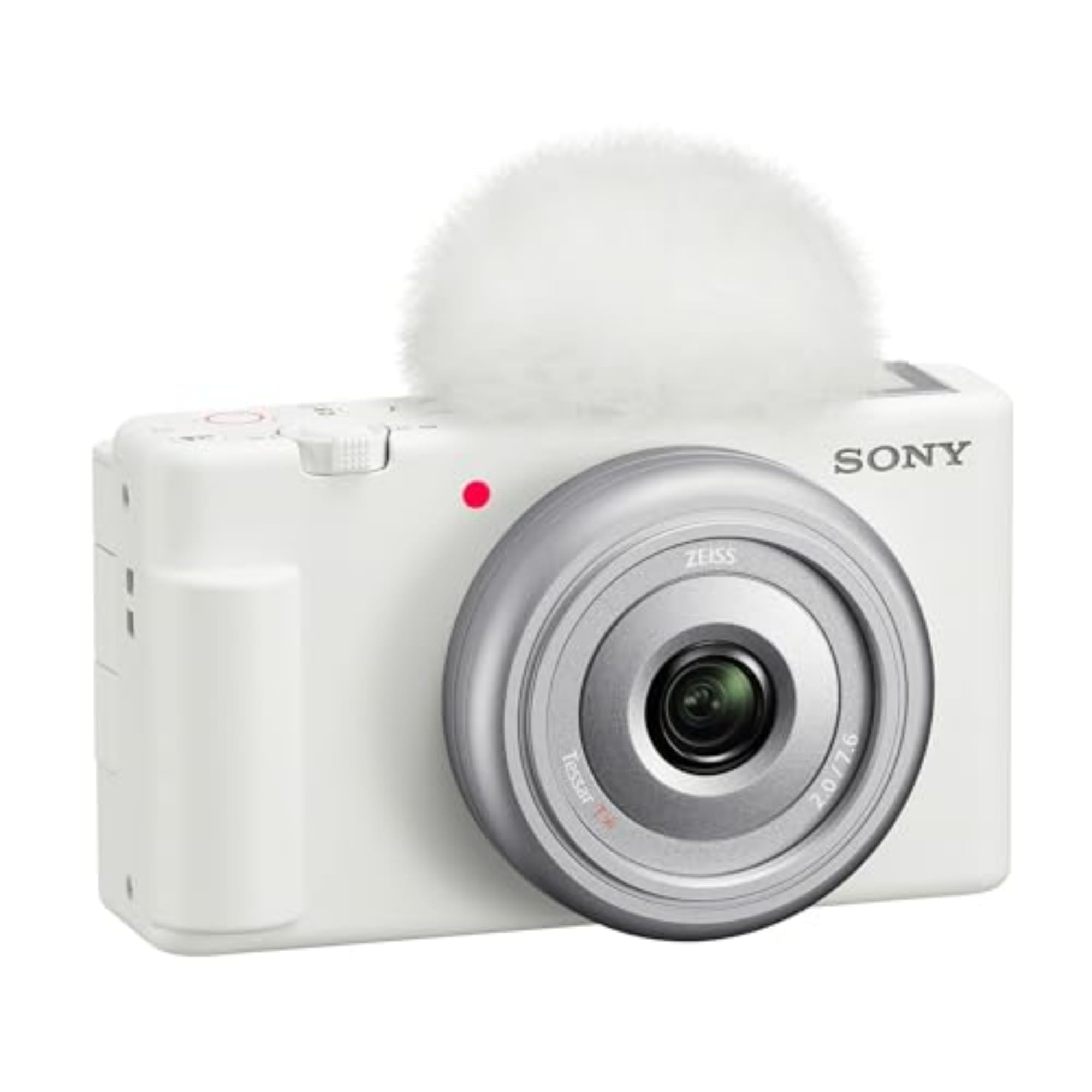 Sony ZV-1F Vlog Camera for Content Creators and Vloggers White - Image 1