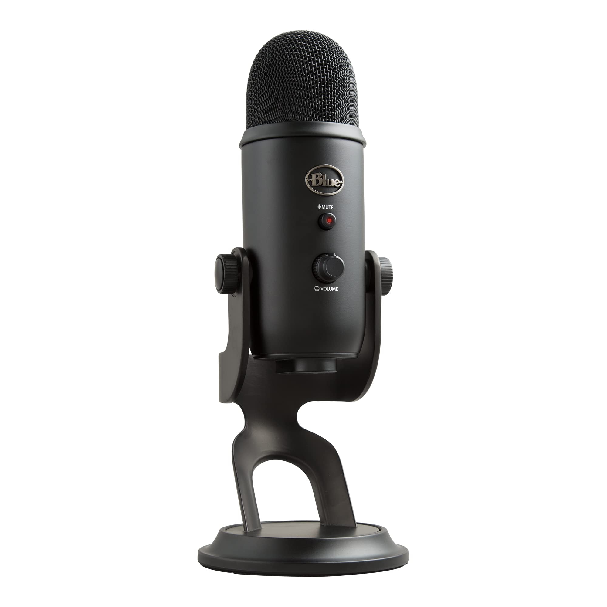 Logitech for Creators Blue Yeti USB Microphone for Gaming, Streaming, Podcasting, Twitch, YouTube, Discord, Recording for PC and Mac, 4 Polar Patterns, Studio Quality Sound, Plug & Play-Blackout: Blackout Microphone