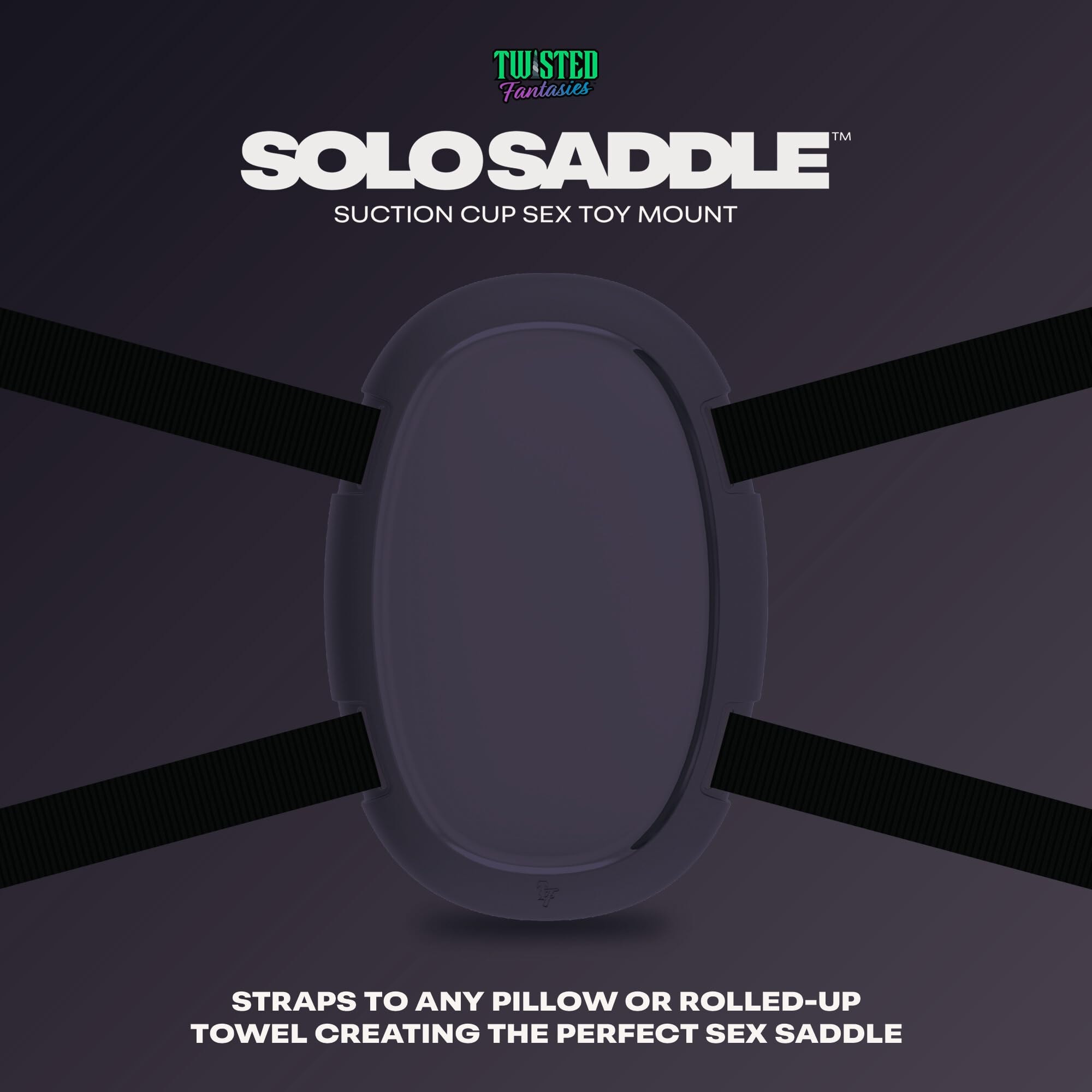 Solo Saddle - Suction Cup Dildo Mount – Strap on a Pillow or Towel, Sex Chair Swing, Dildo Holder, Platform Base for Adult Sex Toys - - Image 2