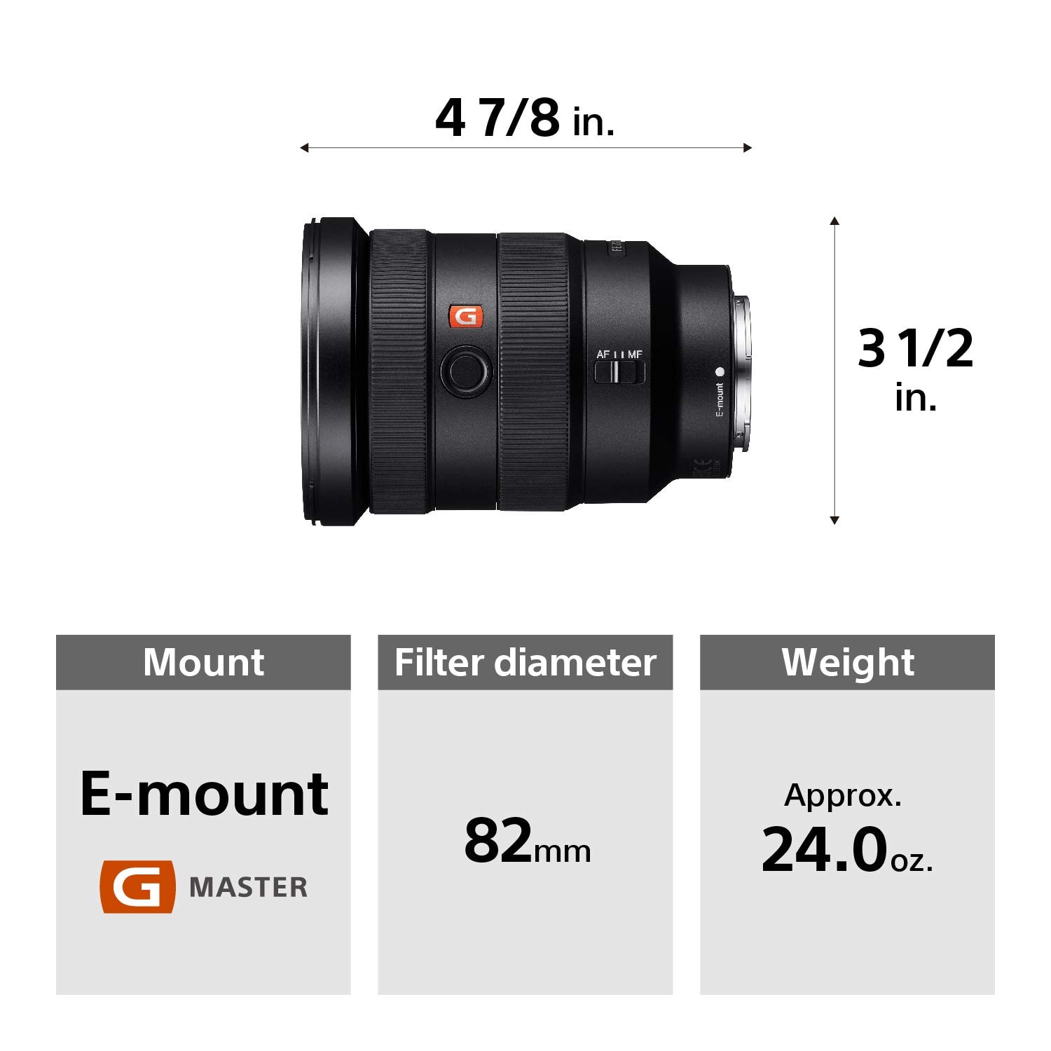 Sony  E-Mount Camera Lens: FE 24-70 mm F2.8 G Master Full Frame Standard Zoom Lens - Image 3