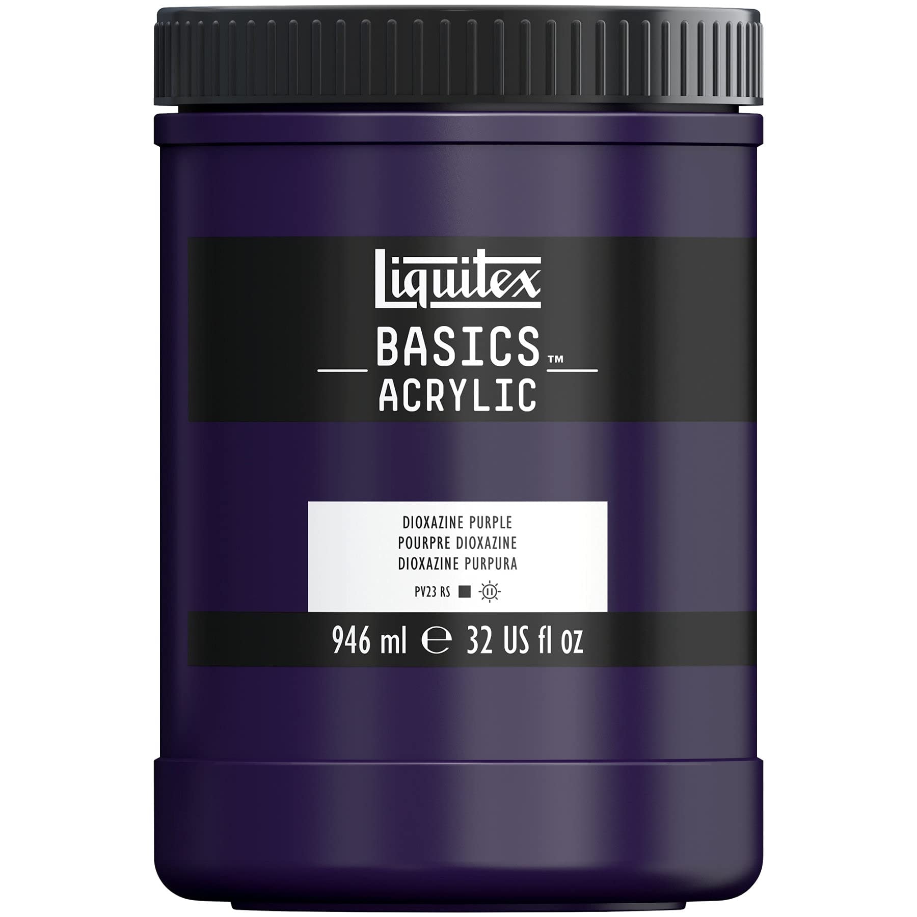 Liquitex BASICS Acrylic Paint, 118ml (4-oz) Tube, Medium Magenta: Dioxazine Purple 32 Fl Oz (Pack of 1)