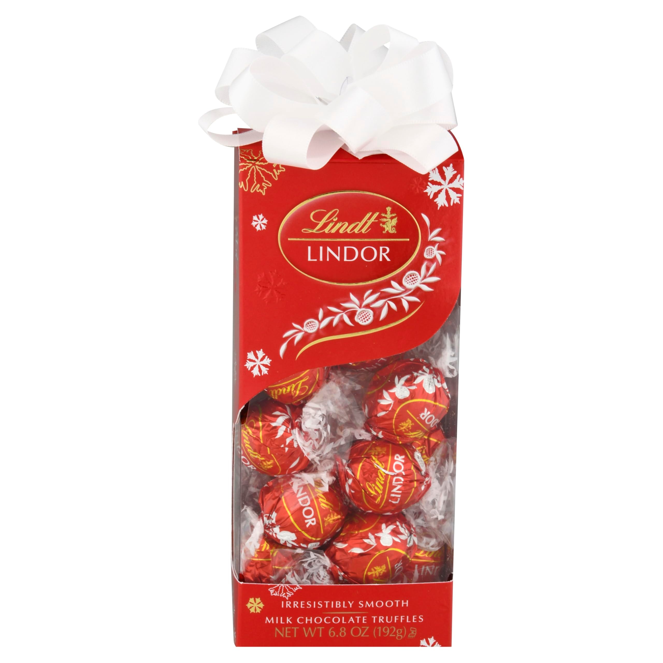 Lindt LINDOR Milk Chocolate Candy Truffles Traditions Gift Box, Milk Chocolate Candy with Smooth, Melting Truffle Center, 6.8 oz. - Image 7