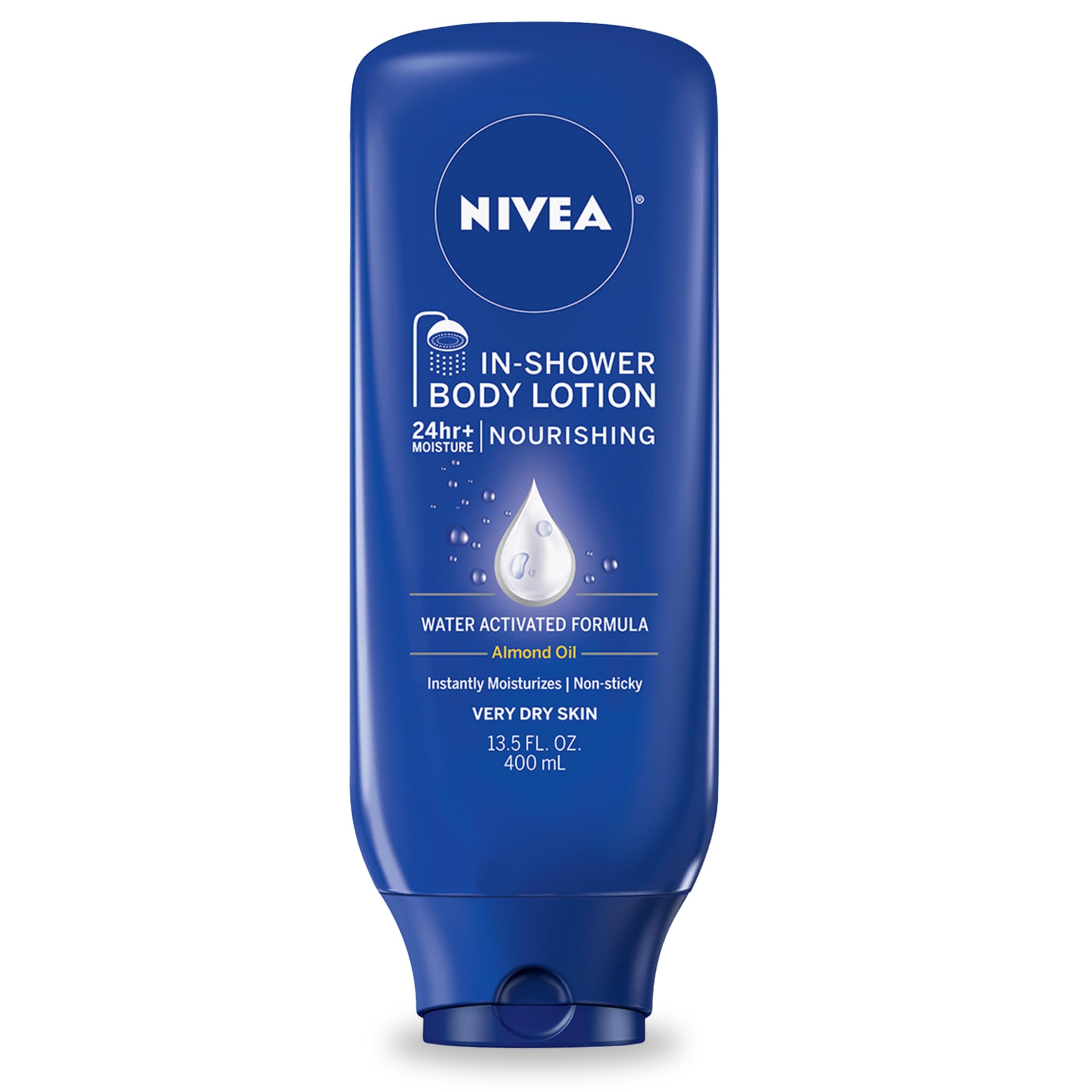 NIVEA Nourishing In Shower Lotion, Body Lotion for Dry Skin, 13.5 Fl Oz Bottle - Image 1