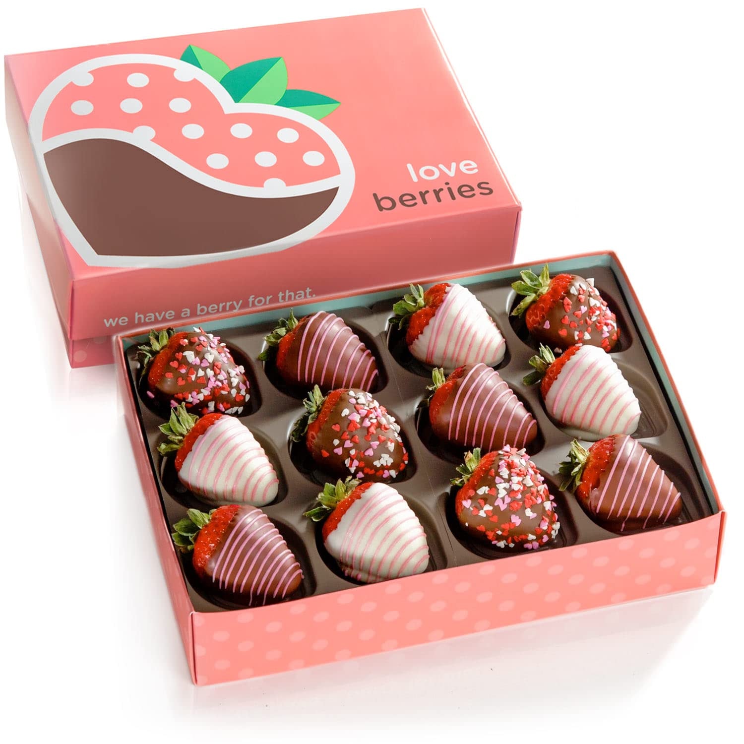 A Gift Inside The Original Love Berries Chocolatey Dipped Strawberries - 12 Berries - Image 2