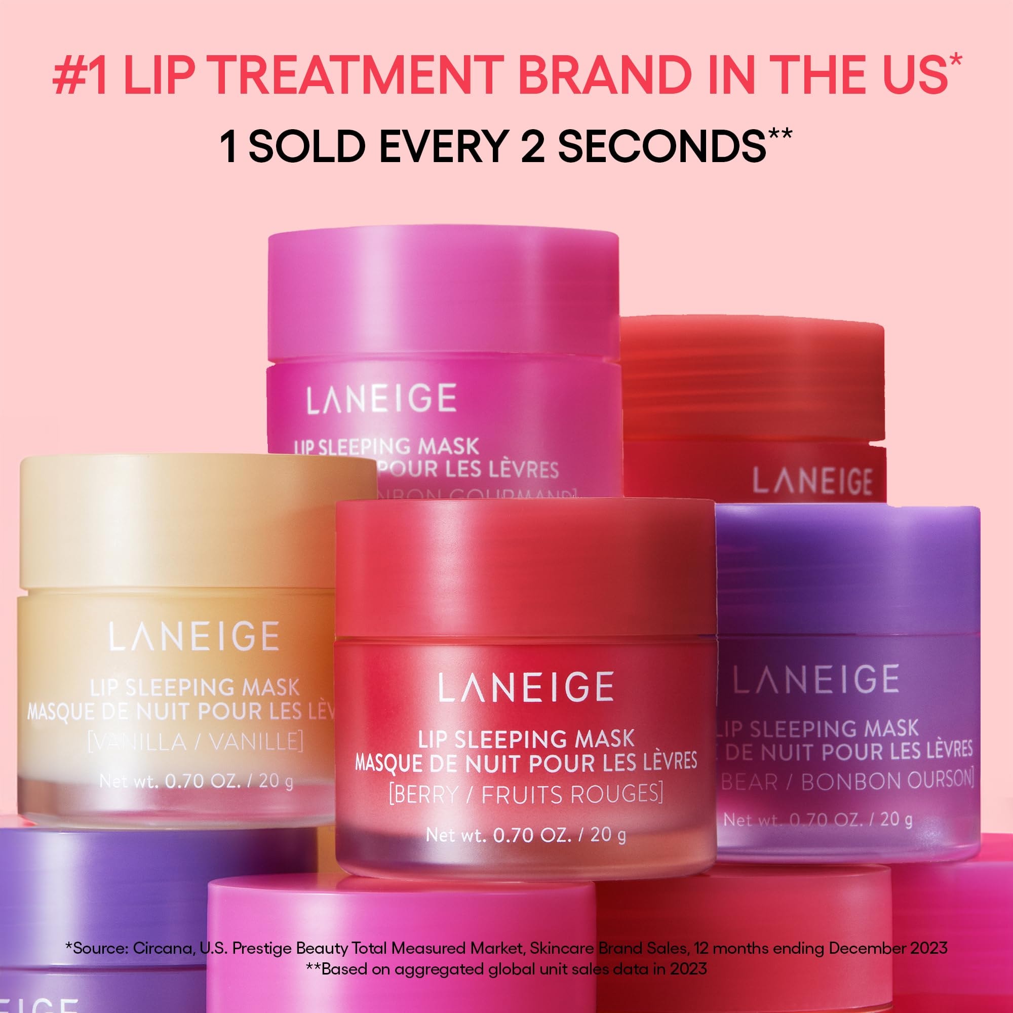 LANEIGE Lip Sleeping Mask: Nourish, Hydrate, Vitamin C, Murumuru & Shea Butter, Antioxidants, Flaky, Dry Lips - Image 5