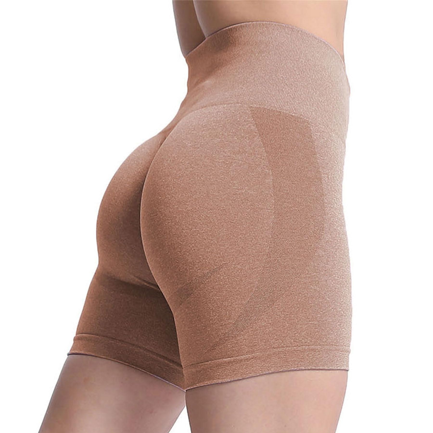 Aoxjox Contour Seamless Shorts for Women High Waist Workout Gym Biker Booty Running Yoga Short: Aoxjox Contour Seamless Shorts for Women High Waist Workout Gym Biker Booty Running Yoga Short