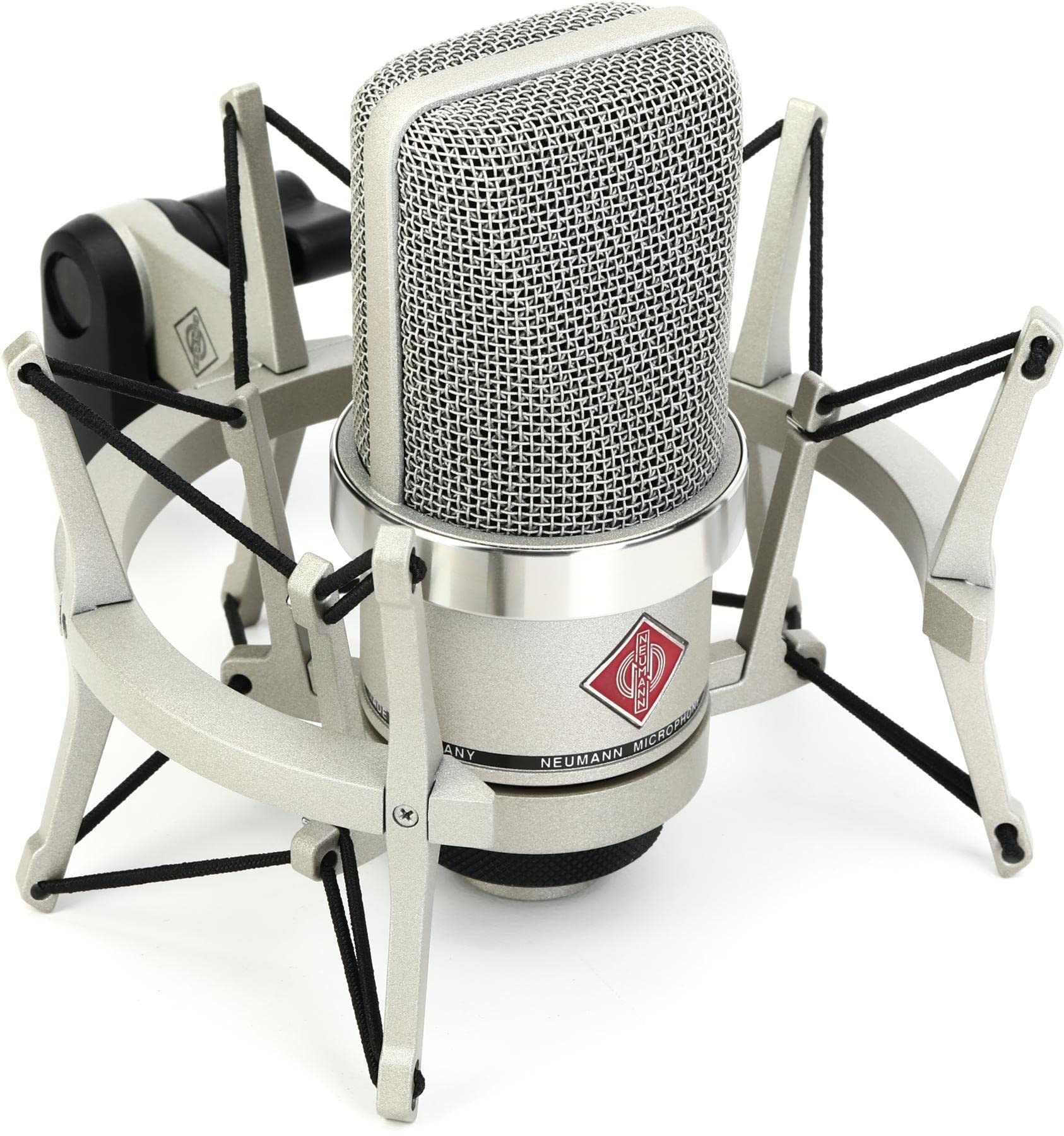 Neumann TLM 102 Studio Set - Cardioid Condenser Microphone Ideal for Home/Professional Studio Instrument Vocal Podcast Twitch recording - Nickel: Neumann TLM 102 Studio Set - Cardioid Condenser Microphone Ideal for Home/Professional Studio Instrument Vocal Podcast Twitch recording - Nickel