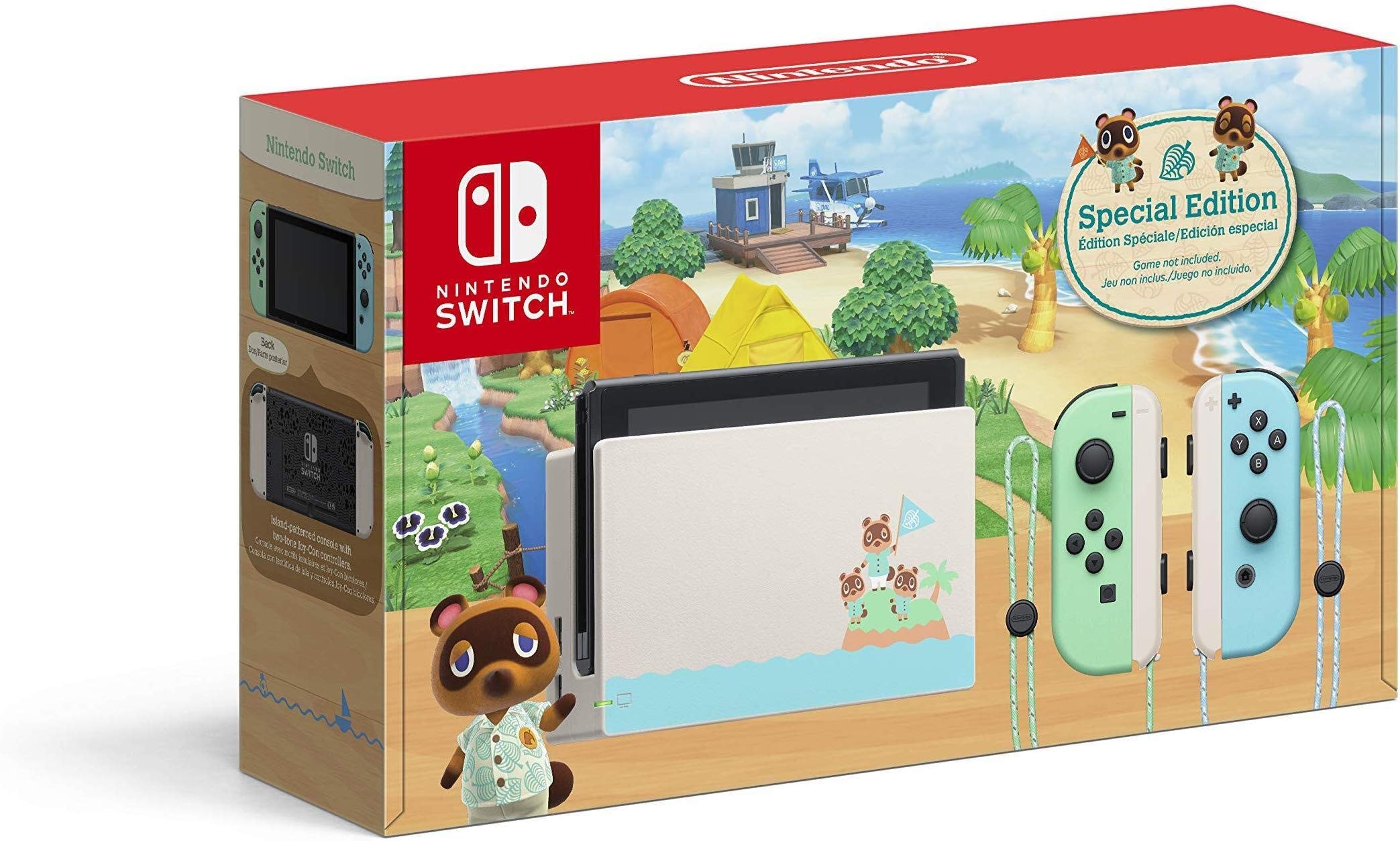 Nintendo Switch - Animal Crossing: New Horizons Edition - Switch: Green and Blue