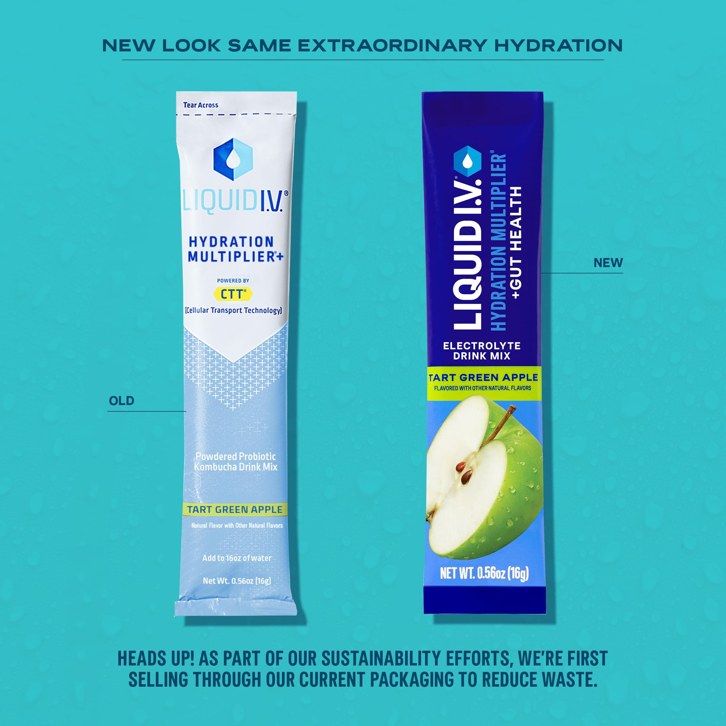 Liquid I.V.® Hydration Multiplier® + Probiotic Kombucha - Tart Green Apple - Hydration Powder Packets | Electrolyte Drink Mix | Easy Open Single-Serving Stick | Non-GMO | - Image 3