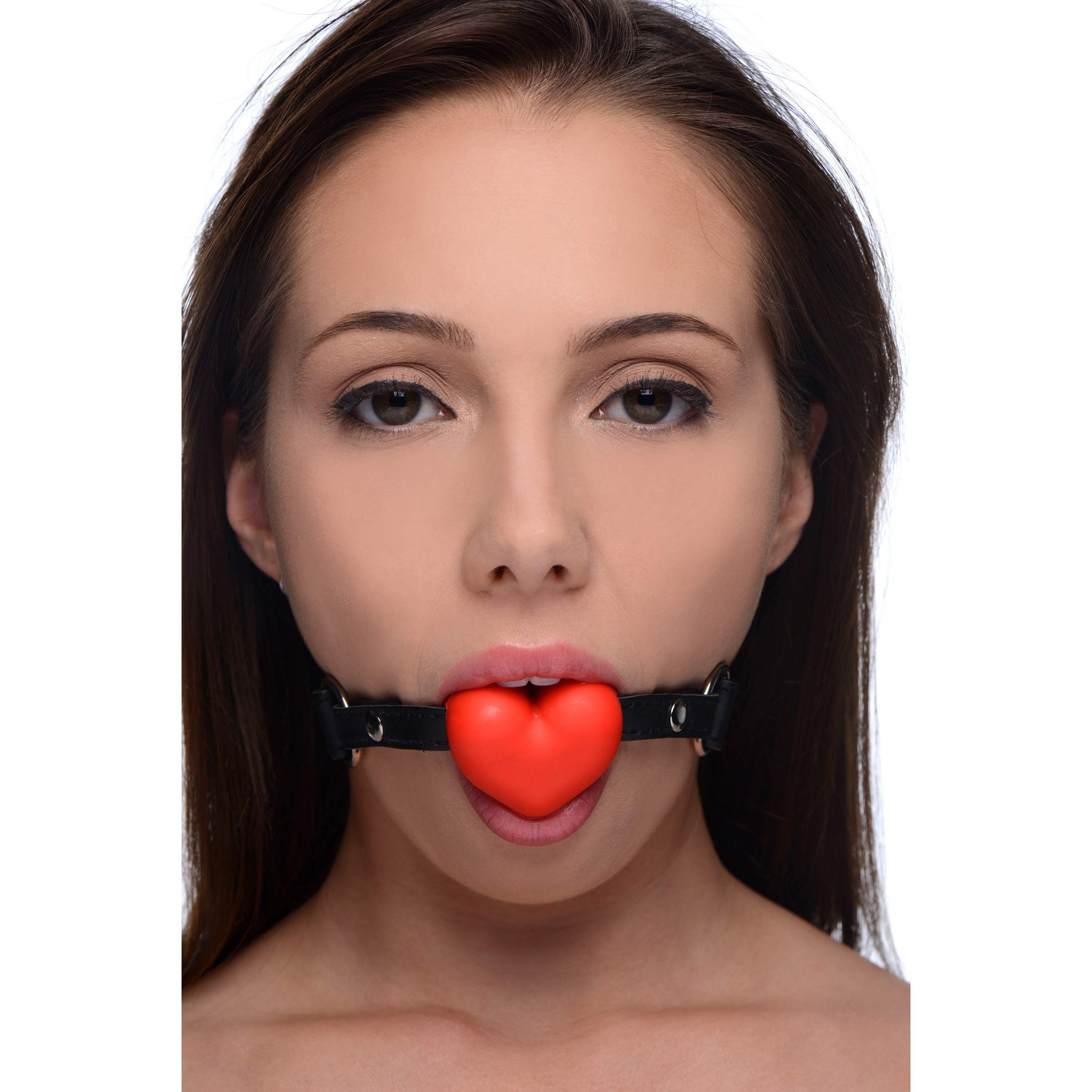 Frisky Heart Beat Silicone Heart Shaped Mouth Gag: Frisky Heart Beat Silicone Heart Shaped Mouth Gag