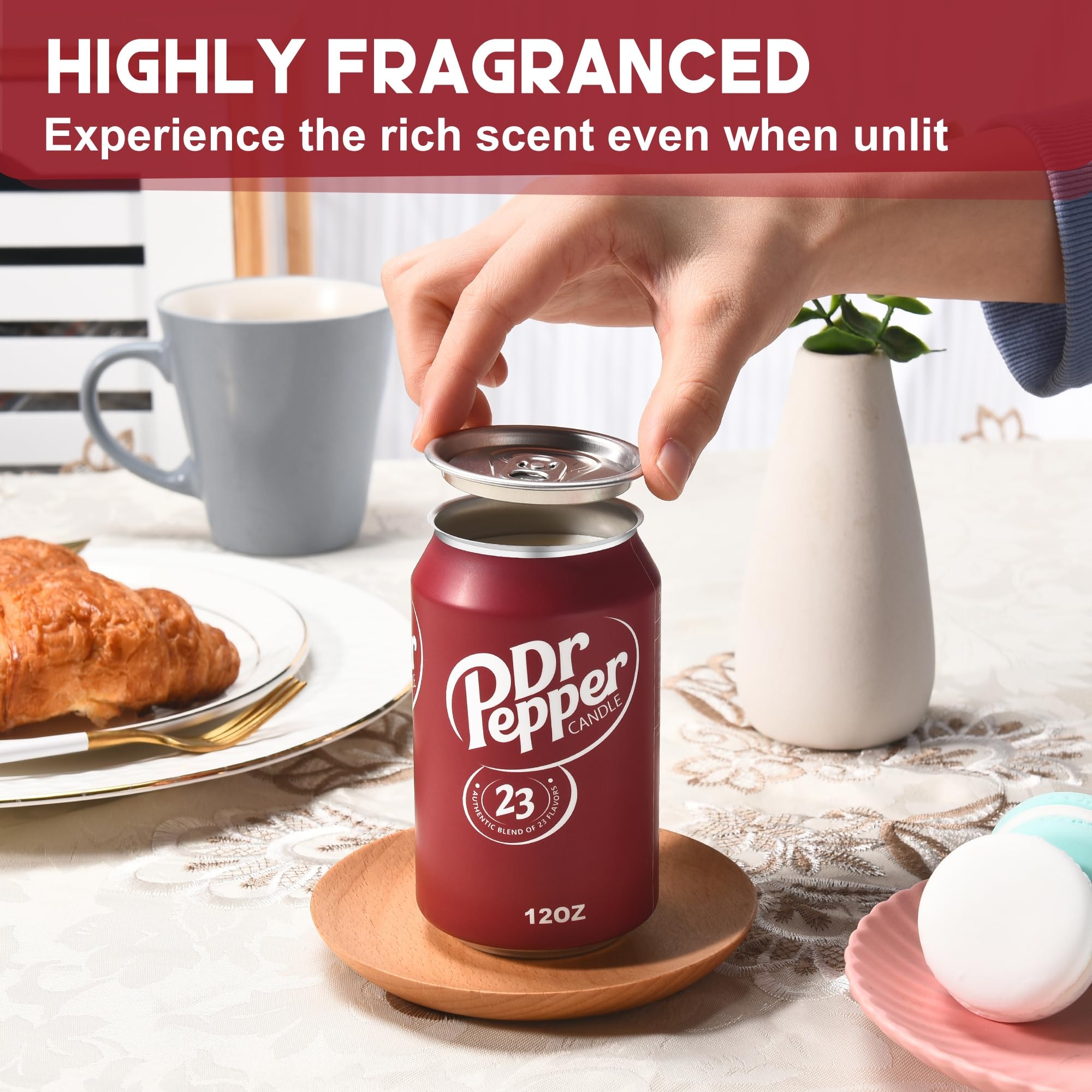 Doctor Pepper Candle - Smells Like The Real Soda - Cute Candles for Cool Gifts - Funny Candles for Any Occasion - Cute Things for Aesthetic Room Decor - Cool Candles for Cool Things - Trendy Candles - Image 3