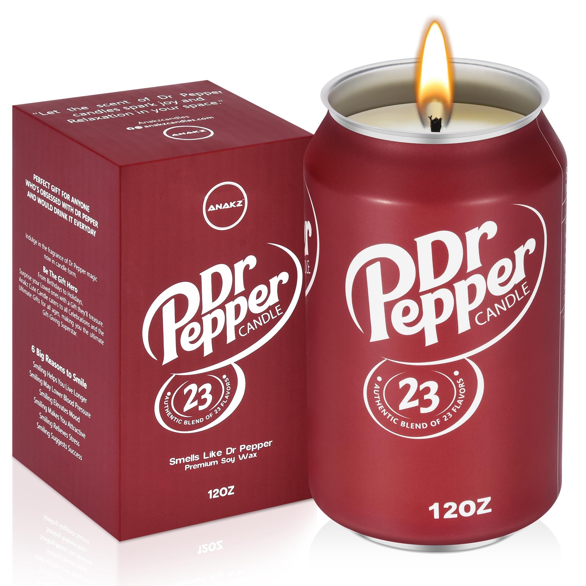 Doctor Pepper Candle - Smells Like The Real Soda - Cute Candles for Cool Gifts - Funny Candles for Any Occasion - Cute Things for Aesthetic Room Decor - Cool Candles for Cool Things - Trendy Candles - Image 1