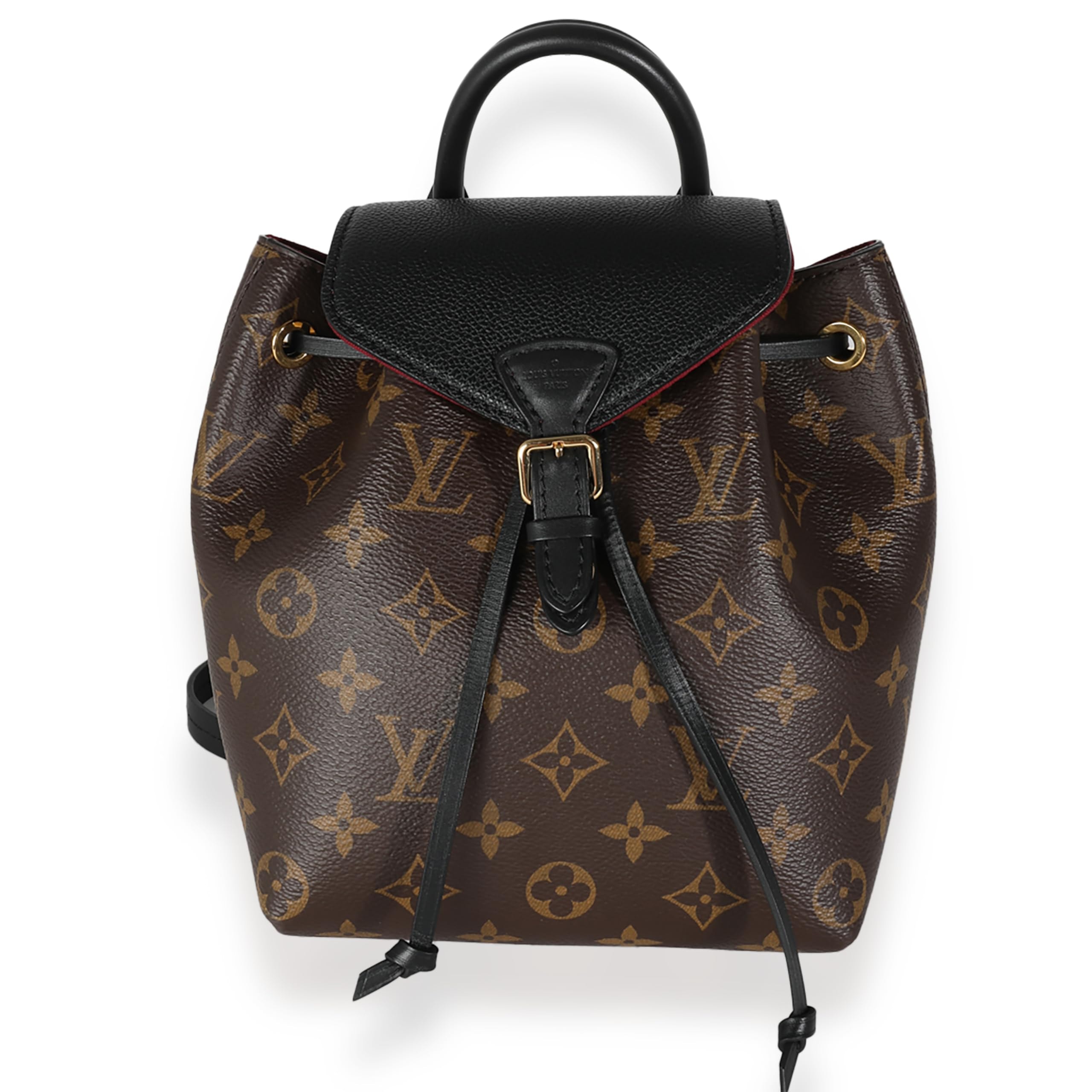 Louis Vuitton, Pre-Loved Black Monogram Canvas Montsouris BB: Louis Vuitton, Pre-Loved Black Monogram Canvas Montsouris BB