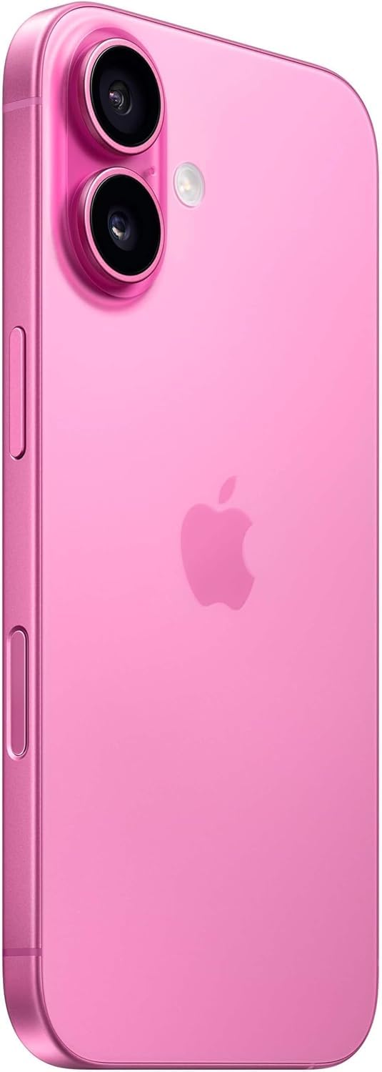 (Renewed) Apple iPhone 16, US Version, 512GB, Black - Unlocked: Pink 512GB