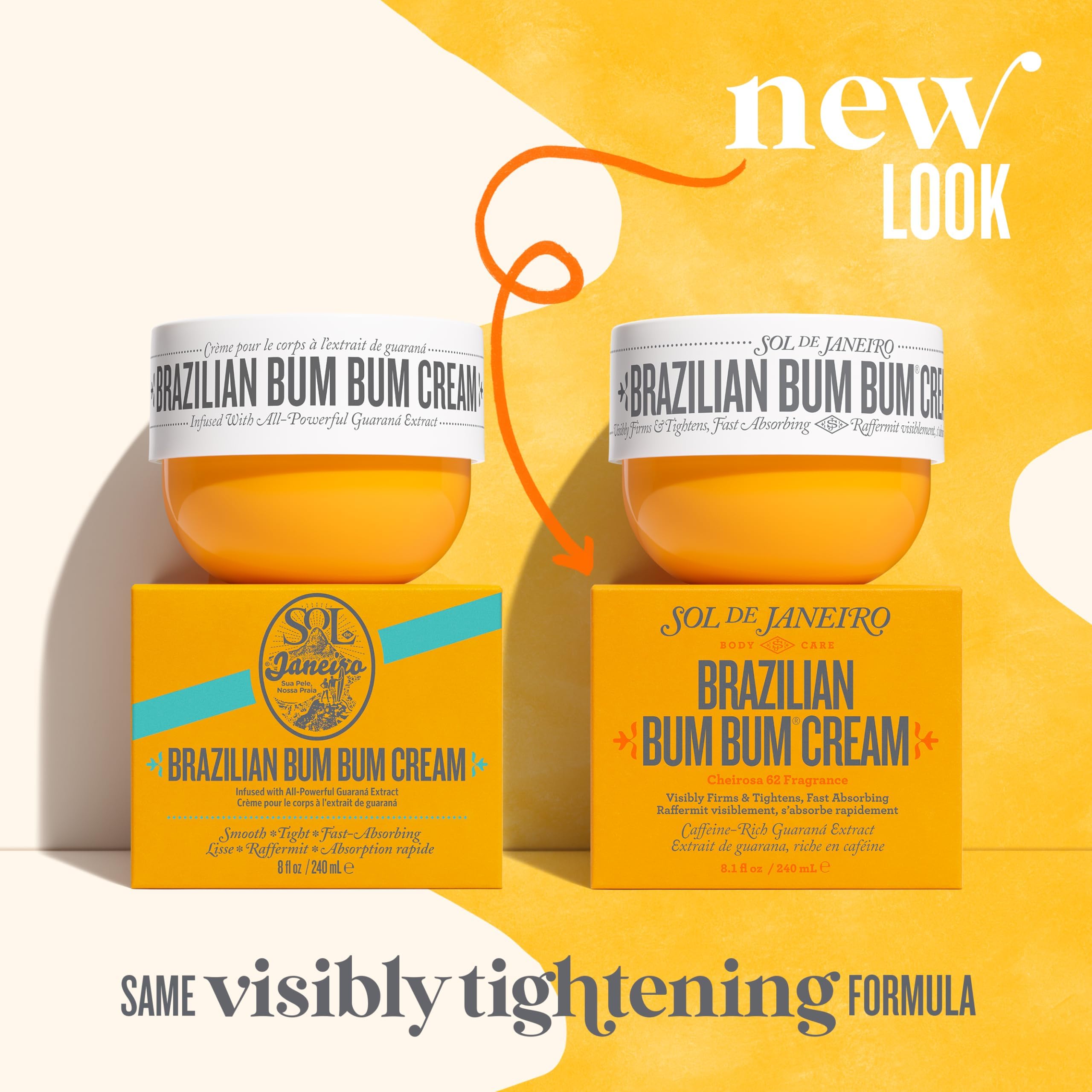 SOL DE JANEIRO Brazilian Bum Bum Cream: 2.5 + 8.1 Fl Oz (Pack of 2)