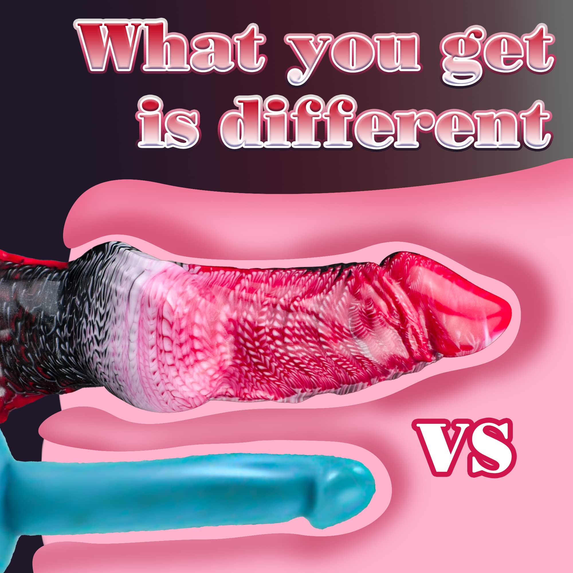 9" Alien Dildo Horse Dildo XL Monster Dildo with Big Knot, Huge Anal Dildo Dragon Dildo with Strong Suction Cup, Knotted Dog Dildo Big Anal Toys for G & P Spot, Adult Toys for Women Men Couples
