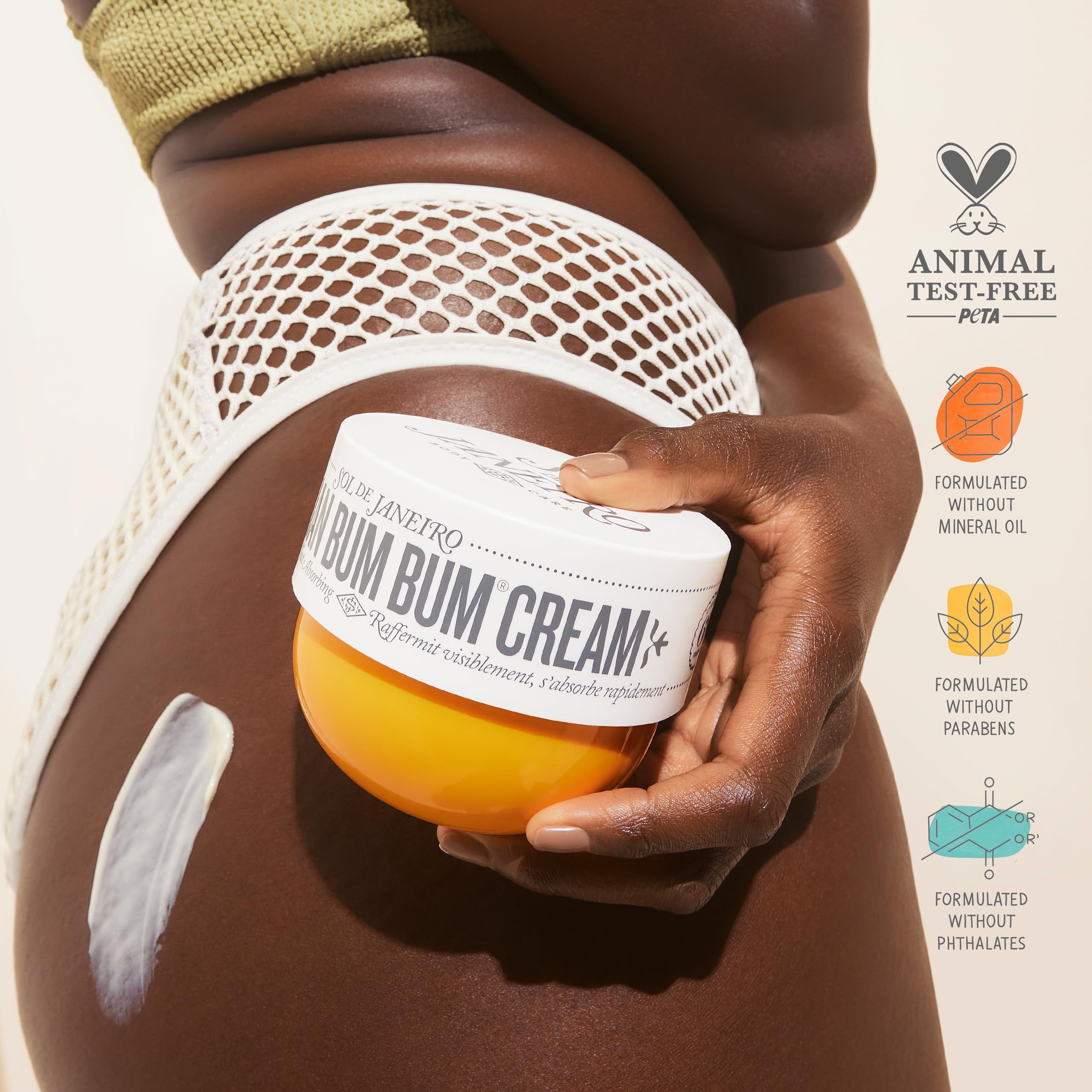 SOL DE JANEIRO Brazilian Bum Bum Cream: 2.5 + 8.1 Fl Oz (Pack of 2)